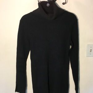 Banana Republic Black Ribbed Turtleneck